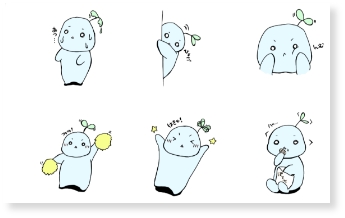 オリジナルキャラクターLINEスタンプ